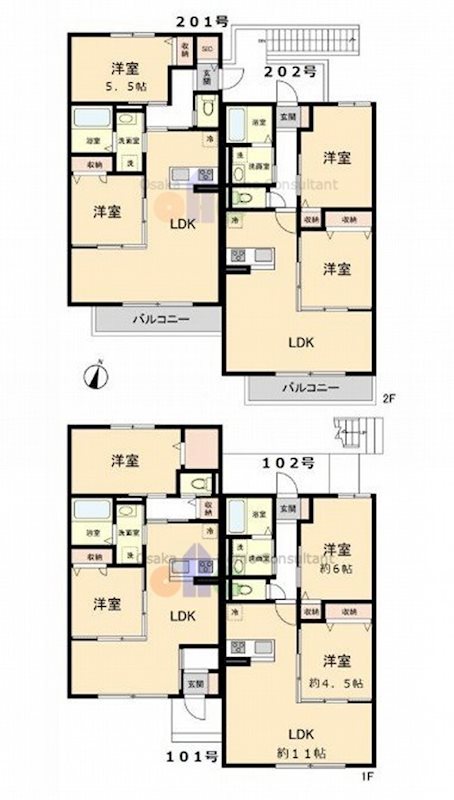 グランドソレーユ東山本Ⅱ 間取り
