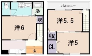 キャットタウン  間取り