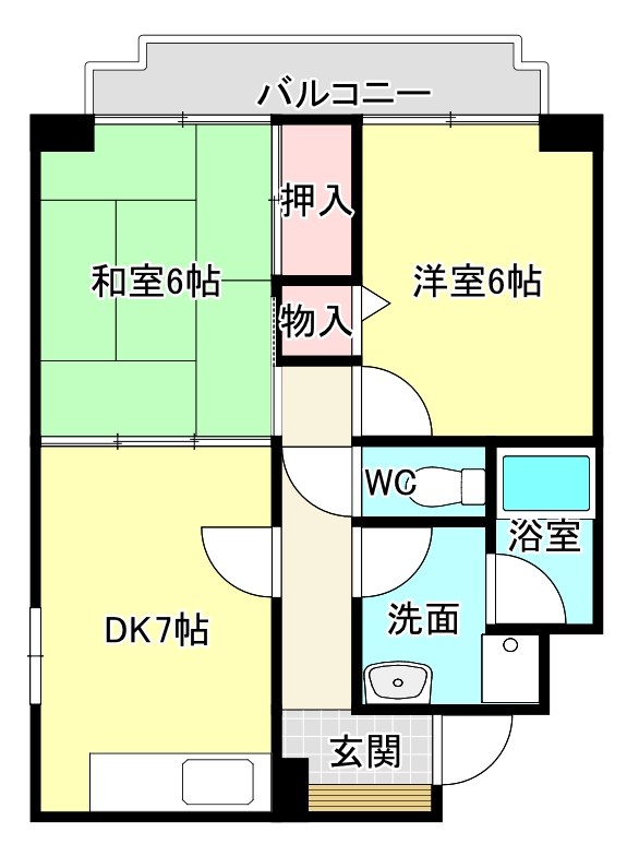ハイグレード志紀 間取り