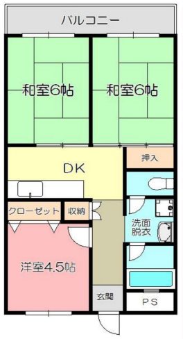 大阪府東大阪市友井５丁目3-6 間取り