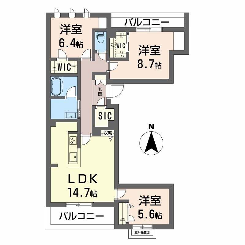 シャーメゾン　ウィステリア 間取り