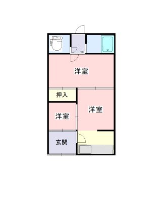 村井貸家（平屋） 間取り