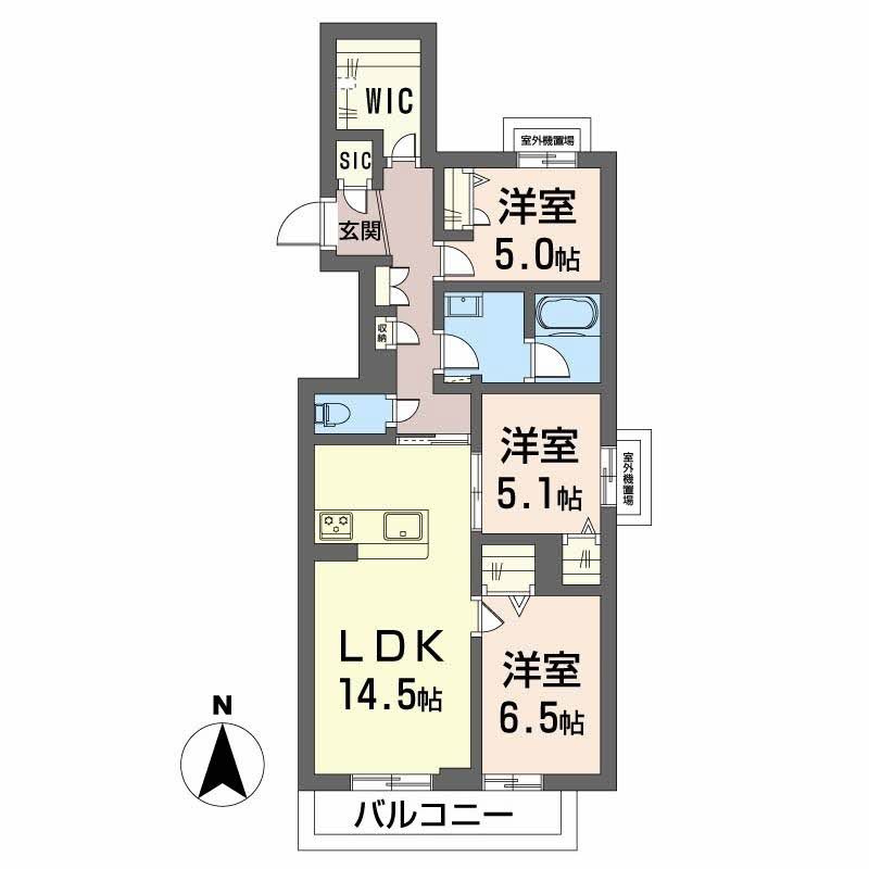オグラ　シャーメゾン 間取り