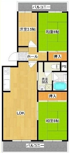 コープ野村恩智 間取り