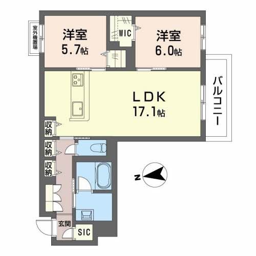 シャーメゾン　フィセル 間取り