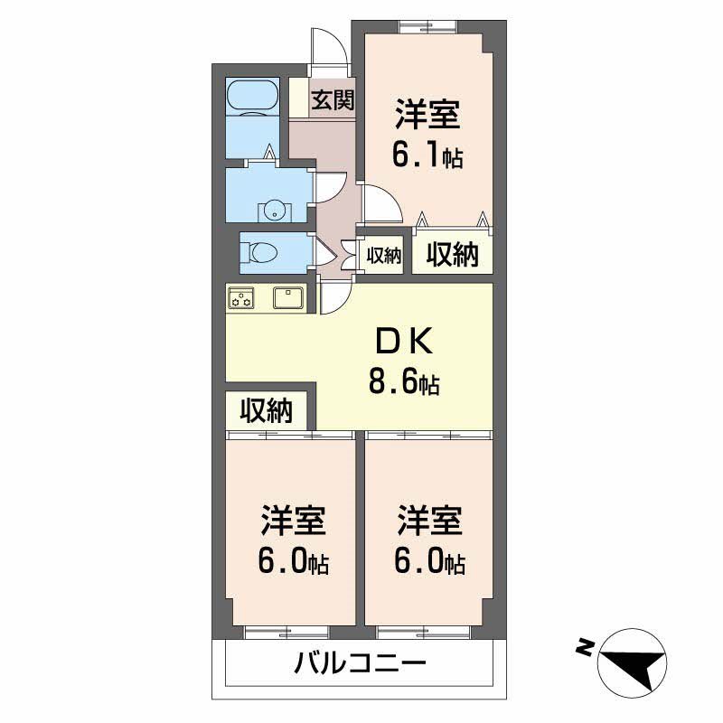 パークサイド伊藤 間取り