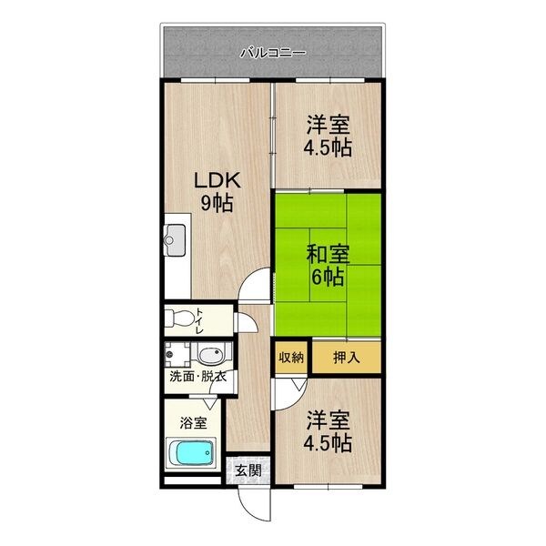 カーサフィオーレ弐番館 間取り