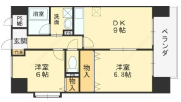 ラ・フォーレ久宝園 間取り