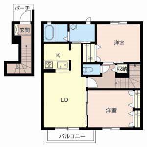 シャーメゾン稲田本町Ｂ棟 間取り