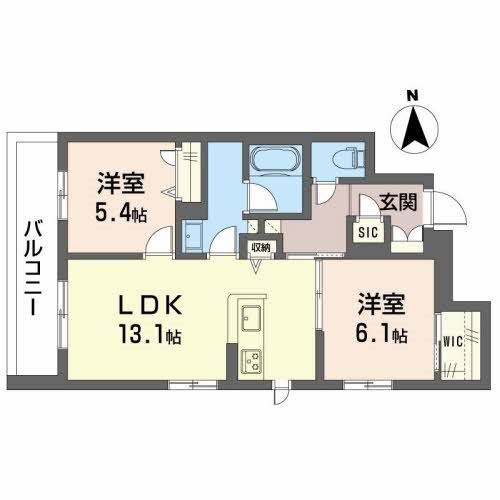 シャーメゾン　シャルム本町 間取り