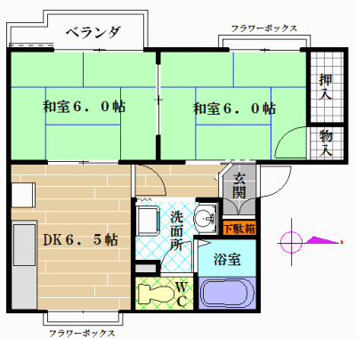 ハイツ浜澤 間取り