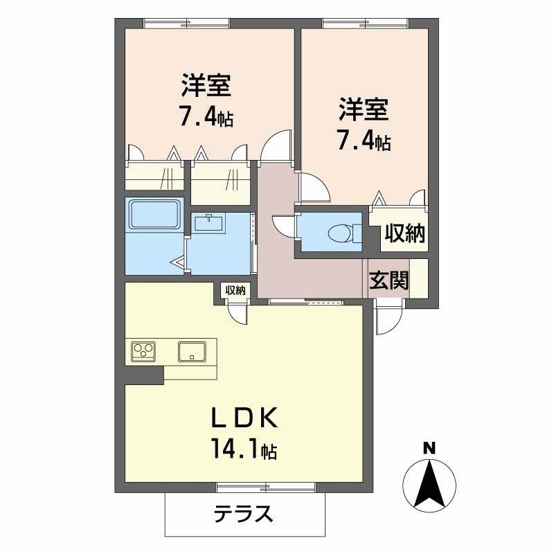 シャーメゾン東花園 間取り