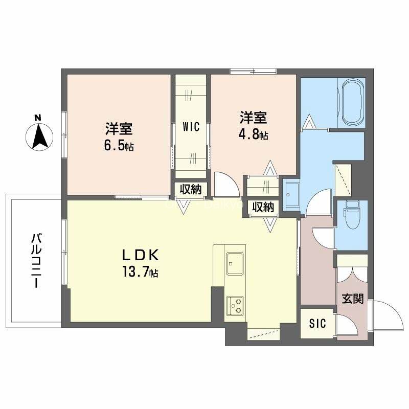 シャーメゾン　バルーンフラワー 間取り