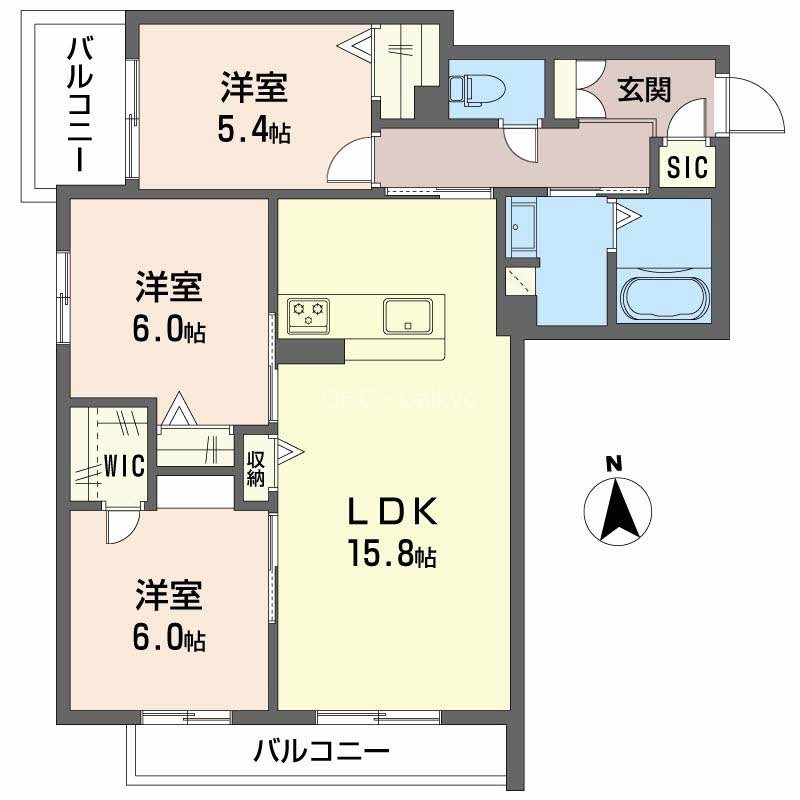 シャーメゾン　バルーンフラワー 間取り