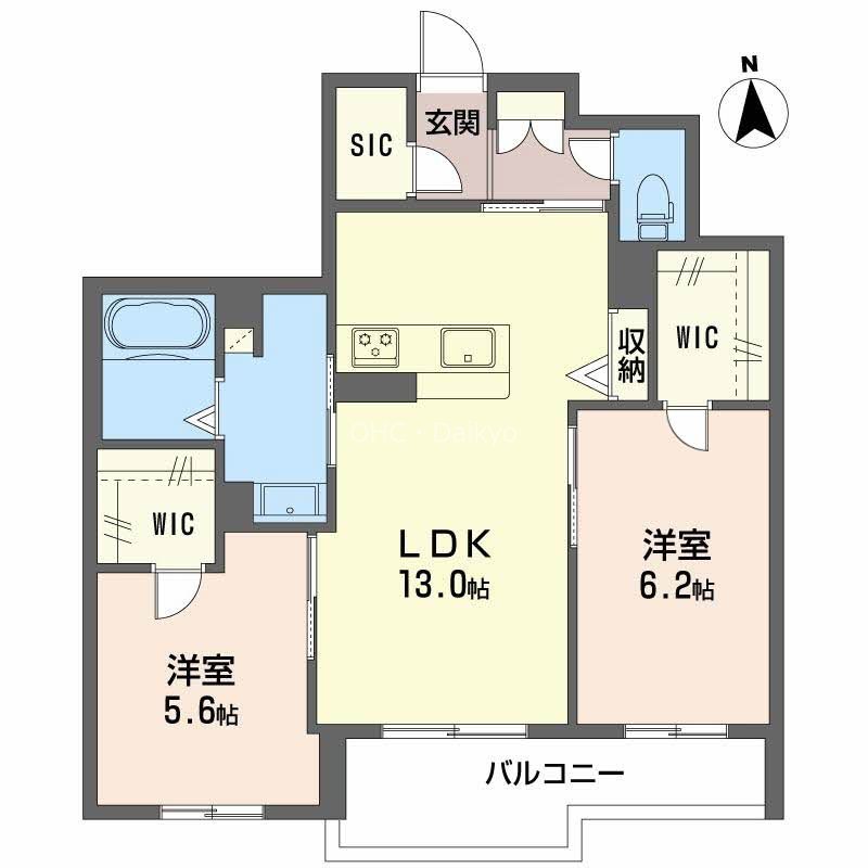 シャーメゾン　バルーンフラワー 間取り