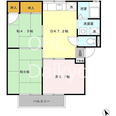 メュールパレ松本Ⅰ  間取り