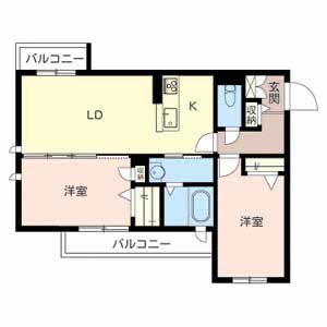 シャーメゾン拓 間取り