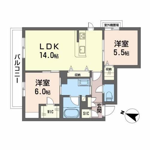 シャーメゾン　ブランシュ 間取り