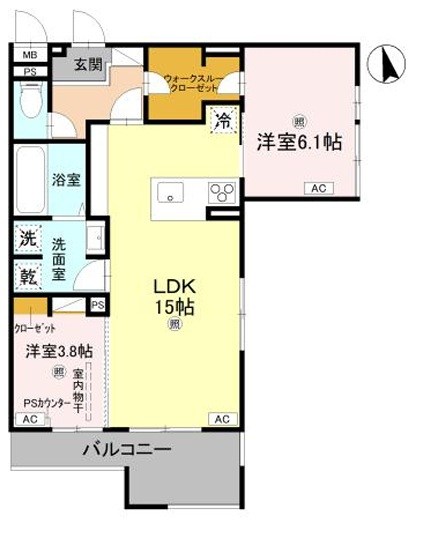 (仮称)Ｄ-ＲＯＯＭ八尾市東本町３丁目  間取り