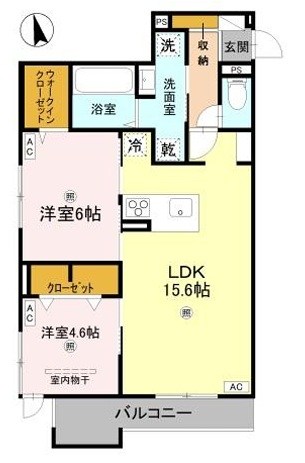 (仮称)Ｄ-ＲＯＯＭ八尾市東本町３丁目  間取り