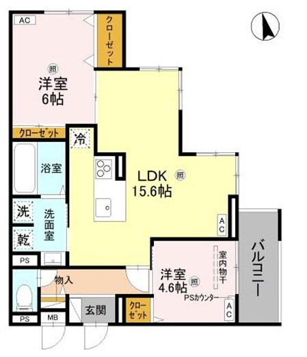 (仮称)Ｄ-ＲＯＯＭ八尾市東本町３丁目  間取り