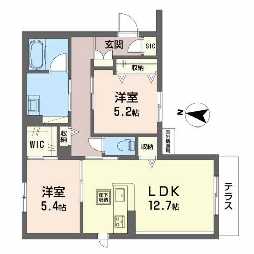 シャーメゾン　フェリシード 間取り