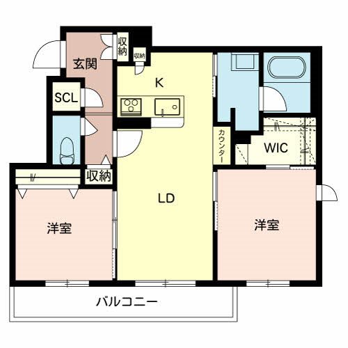 シャーメゾンTG  Via  Sole 間取り