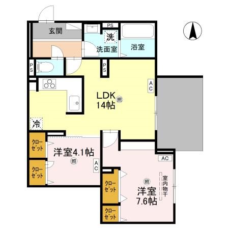 ウエスタンハイツ19 間取り