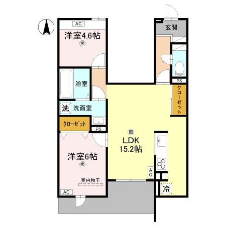 ウエスタンハイツ19 間取り