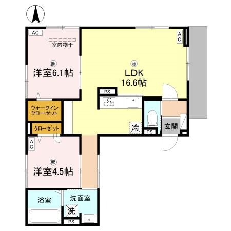 ウエスタンハイツ19 間取り