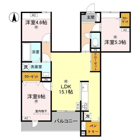 ウエスタンハイツ19 間取り