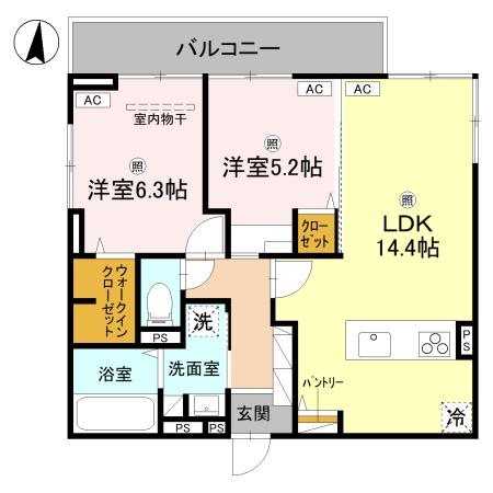 D-ROOM中小阪 間取り