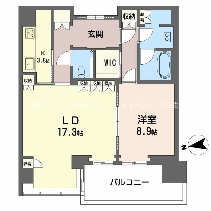 グラングリーン大阪　ザ　ノースレジデンス 間取り