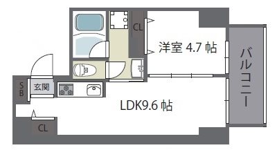 グランガーデン足代新町 間取り