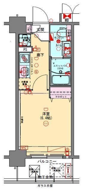 プレサンスNEO長堂アウローラ 間取り