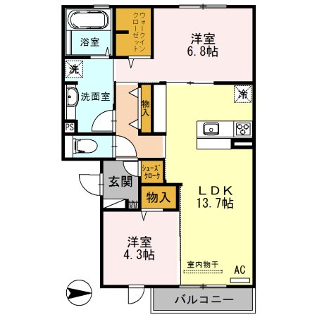 セクレール北本町 間取り