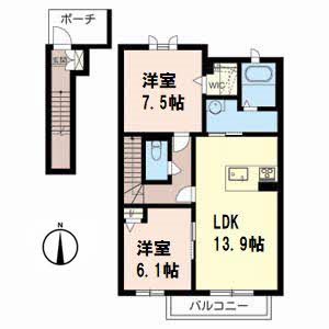 シャローム小枝Ⅱ 間取り