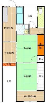 植松町5丁目平屋（青木邸） 間取り