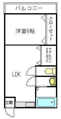 小畑コーポラスB棟 間取り