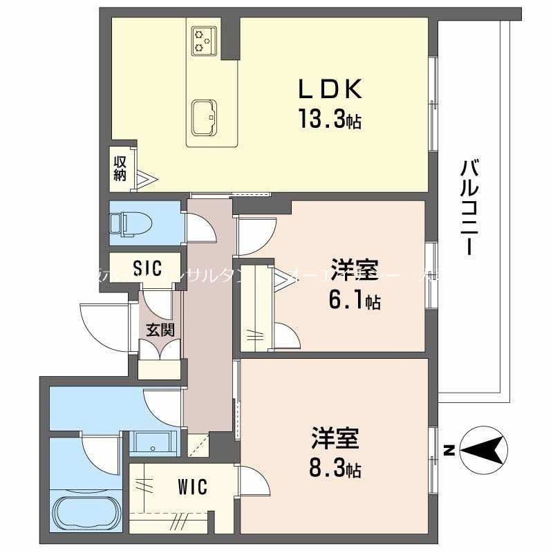 シャーメゾン門松 間取り