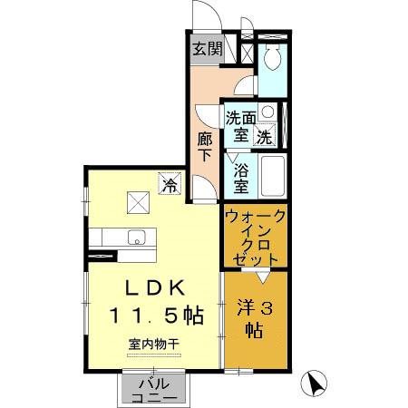 リヴェール長瀬 間取り