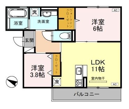 エクセレント曙川東Ⅱ 間取り