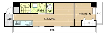 秀和八尾陽光園レジデンス  間取り