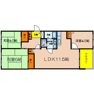 UR 芦屋浜 間取り図