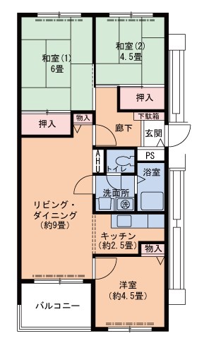 UR 芦屋浜 間取り図