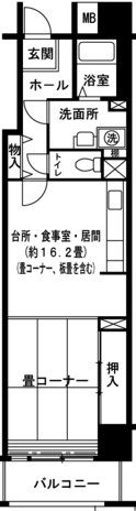 UR キャナルタウンウェスト 間取り図