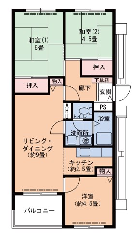 UR 芦屋浜 間取り図