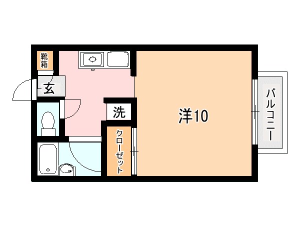 ヴィサージュJ J05号室 間取り