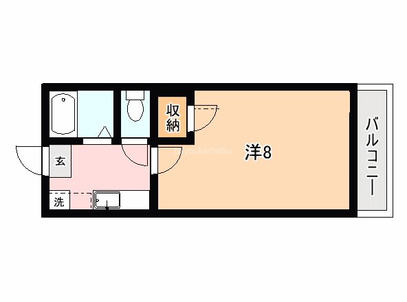 ロイヤルメゾン下荒田 402号室 間取り