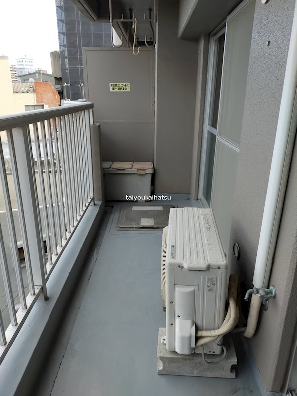 騎射場温泉ビル ベランダ